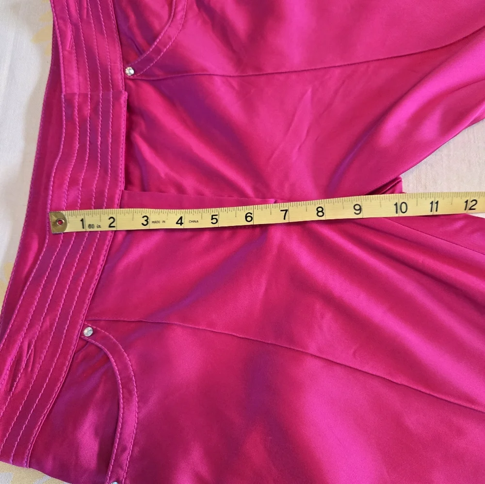 Escada Mid/Low Rise Satin Finish Pants - Picture 11 of 13